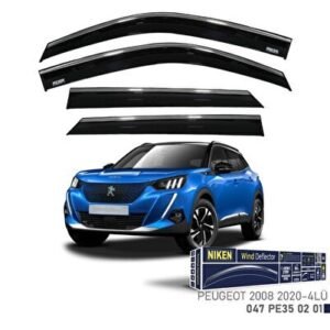 Peugeot Uyumlu 2008-2020 Kromlu Cam Rüzgarlığı 4'lü Parça - Niken