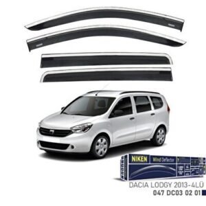 Dacia Uyumlu Lodgy 2013-2020 Kromlu Cam Rüzgarlığı 4'lü Parça - Niken