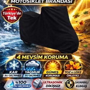 DİKİŞSİZ Siyah Yamaha Niken GT Motor Brandası,Motosiklet Brandası,Ekstra KALIN (YENİ MODEL) - Niken