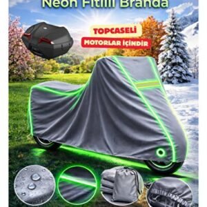 Yamaha Niken GT Topcaseli (NEON FİTİLLİ-YEŞİL) Su geçirmez Motorsiklet Brandası - Niken