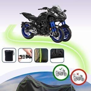 Siyah Fitilli Çanta,Kilit Uyumsuz Yamaha Niken Motor Brandası - Niken
