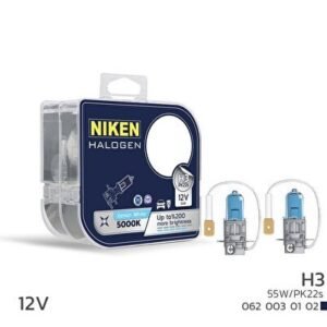 12V H3 55W Beyaz Işık Ampul PK22s 5000K - Niken