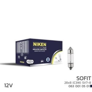 12V Sofit Ampul 28X8 (C3W) Sv7-8 10 LU - Niken