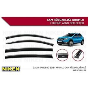 Dacia Sandero Kromlu Cam Rüzgarlığı Niken - Niken
