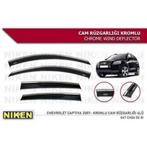 Chevrolet Captiva Cam Rüzgarlığı Kromlu 2007 ve Sonrası - Niken