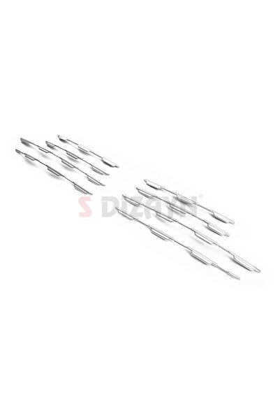 Fiat Egea Sedan ve Hatchback Krom Ön Panjur Diamond Model 8 Parça 2020 ve Üzeri (Parlak Krom) - S-Dizayn