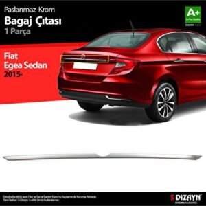 Fiat Egea Sedan Krom Bagaj Çıtası 2015 ve Üzeri - S-Dizayn (EKT-000002)
