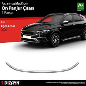 Fiat Egea Cross Krom Ön Panjur Çıtası 2020 ve Üzeri (Mat Krom) - S-Dizayn (EKT-000039)