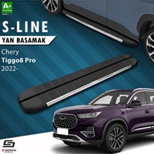 Chery Tiggo8 Pro S-Line Krom Yan Basamak 183 cm 2022 ve Üzeri - S-Dizayn