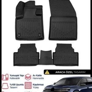 Citroën C5 Aircross 3D Pro Havuzlu Paspas 2017-2025 - S-Dizayn