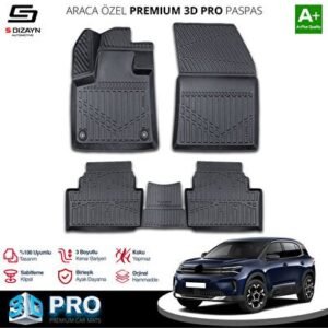 Citroën C5 Aircross 3D Pro Havuzlu Paspas 2017 ve Üzeri - S-Dizayn (EKT-000349)