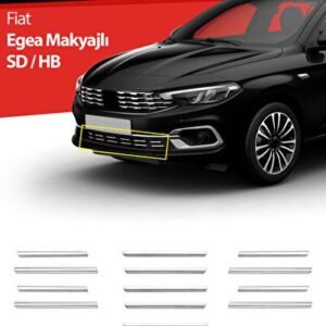 Fiat Egea Krom Ön Tampon Alt Çıtası Diamond Model 14 Parça 2020 ve Üzeri (Parlak Krom) - S-Dizayn