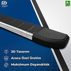 Chery Tiggo7 Pro S-Line Krom Yan Basamak 183 cm 2022 ve Üzeri - S-Dizayn (EKT-000423)