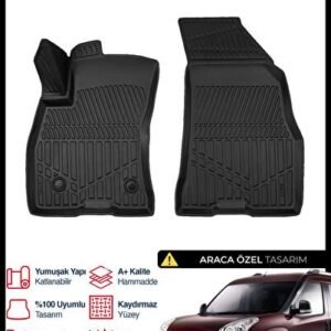 Fiat Doblo Panelvan 3D Pro Havuzlu Ön 2'li Paspas 2010-2023 - S-Dizayn