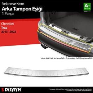 Chevrolet Trax Krom Arka Tampon Eşiği 2013-2022 - S-Dizayn