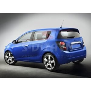 Chevrolet Aveo 2 Hatchback Krom Cam Çıtası 4 Parça 2012-2020 - S-Dizayn