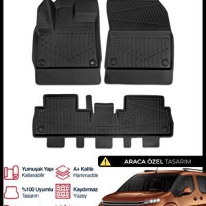Citroën Berlingo 3D Pro Havuzlu Paspas 2018 ve Üzeri - S-Dizayn (EKT-000710)