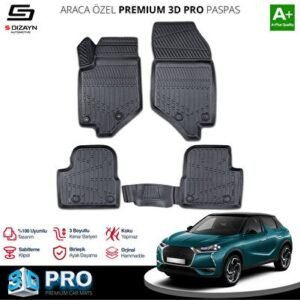 DS DS3 Crossback 3D Pro Havuzlu Paspas 2018 ve Üzeri - S-Dizayn (EKT-000806)