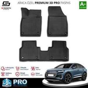 Audi Q4 E-Tron 3D Pro Havuzlu Paspas 2021 ve Üzeri - S-Dizayn (EKT-000952)
