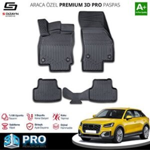 Audi Q2 3D Pro Havuzlu Paspas 2017-2023 - S-Dizayn (EKT-001785)