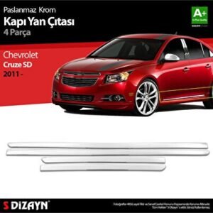 Chevrolet Cruze Sedan Krom Kapı Yan Çıtası - S-Dizayn (EKT-001828)