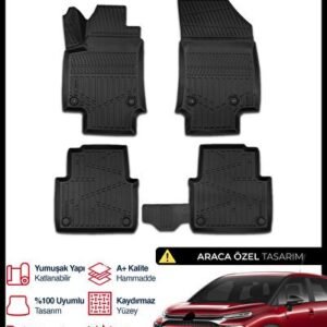 Citroën C3 Aircross 3D Pro Havuzlu Paspas 2017-2024 - S-Dizayn (EKT-001920)