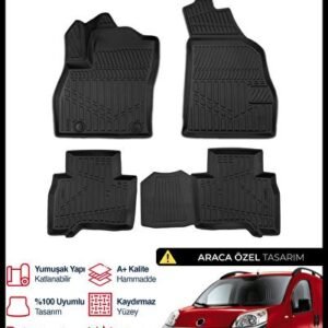 Fiat Fiorino 3D Pro Havuzlu Paspas 2008-2020 - S-Dizayn