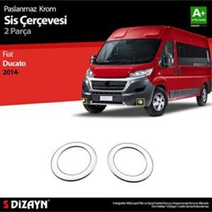 Fiat Ducato Krom Sis Farı Çerçevesi 2 Parça 2014 ve Üzeri - S-Dizayn