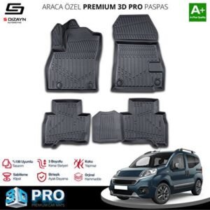 Fiat Fiorino 3D Pro Havuzlu Paspas 2023 ve Üzeri - S-Dizayn