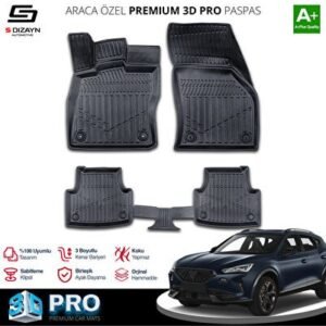 Cupra Formentor 3D Pro Havuzlu Paspas 2021 ve Üzeri - S-Dizayn (EKT-002480)