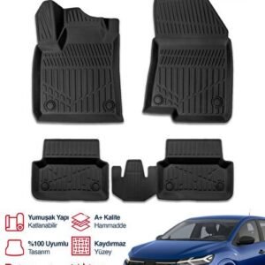 Dacia Sandero 3D Pro Havuzlu Paspas 2020 ve Üzeri - S-Dizayn (EKT-002485)