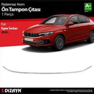 Fiat Egea Sedan Krom Ön Tampon Çıtası 2020 ve Üzeri - S-Dizayn (EKT-002633)