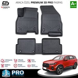 Chery Tiggo 7 Pro 3D Pro Havuzlu Paspas 2022 ve Üzeri - S-Dizayn