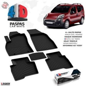 Citroën Nemo 4D Havuzlu Paspas Siyah 2008-2017 - S-Dizayn (EKT-002826)