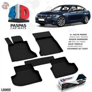 BMW 5 Serisi F10 Makyajlı 4D Havuzlu Paspas 2013-2016 - S-Dizayn (EKT-002833)