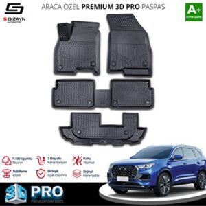 Chery Tiggo 8 7 Koltuk 3D Pro Havuzlu Paspas 2020 ve Üzeri - S-Dizayn