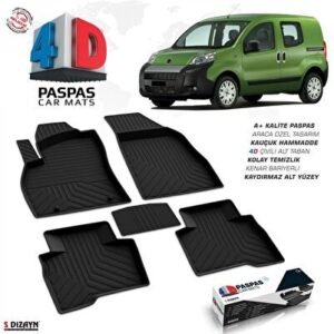 Fiat Fiorino 4D Havuzlu Paspas Siyah 2008-2017 - S-Dizayn