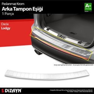 Dacia Lodgy Krom Arka Tampon Eşiği 2012 ve Üzeri - S-Dizayn