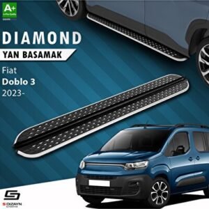 Fiat Doblo 3 Diamond Krom Yan Basamak 203 cm 2023 ve Üzeri - S-Dizayn