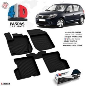 Dacia Sandero 4D Havuzlu Paspas 2008-2013 - S-Dizayn