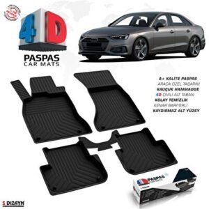 Audi A4 B10 4D Havuzlu Paspas 2019 ve Üzeri - S-Dizayn (EKT-003365)