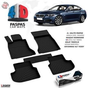 BMW 5 Serisi F10 Makyajlı 4D Havuzlu Paspas 2013-2016 - S-Dizayn (EKT-003435)