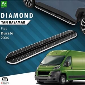 Fiat Ducato 3 Kısa Şase Diamond Krom Yan Basamak 203 cm 2006 ve Üzeri - S-Dizayn