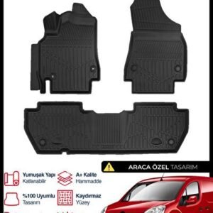 Citroën Berlingo 3D Pro Havuzlu Paspas 2008-2018 - S-Dizayn (EKT-003651)