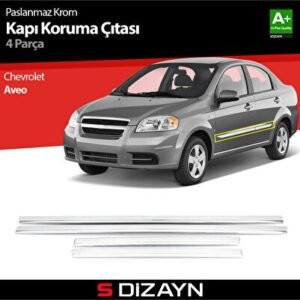 Chevrolet Aveo Sedan Kapı Koruma Çıtası Krom 2006-2010 - S-Dizayn