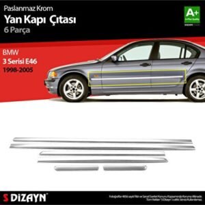 BMW 3 Serisi E46 Krom Yan Kapı Çıtası 6 Parça 1998-2005 - S-Dizayn