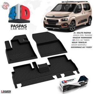 Citroën Berlingo 4D Havuzlu Paspas 2019 ve Üzeri - S-Dizayn