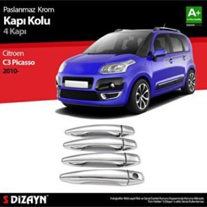 Citroën C3 Picasso Krom Kapı Kolu 4 Kapı 2010-2017 - S-Dizayn