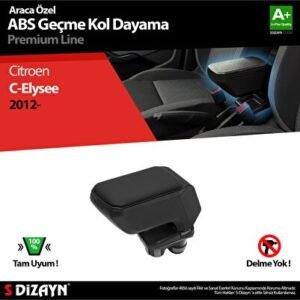 Citroën C-Elysee Kol Dayama Kolçak Geçmeli ABS Siyah 2012-2017 - S-Dizayn