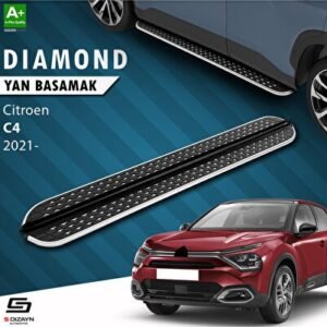 Citroën C4 3 Diamond Krom Yan Basamak 183 cm 2021 ve Üzeri - S-Dizayn
